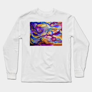 Abstract Purbula Long Sleeve T-Shirt